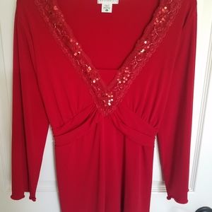 Motherhood Maternity Red Top, Size L